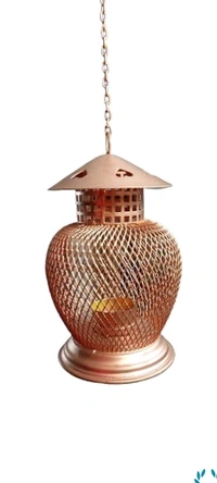 Hanging  Metal Tea Light Candle Holder - Free Size, Metal, Tea Light Candle Holder, Pack of 1